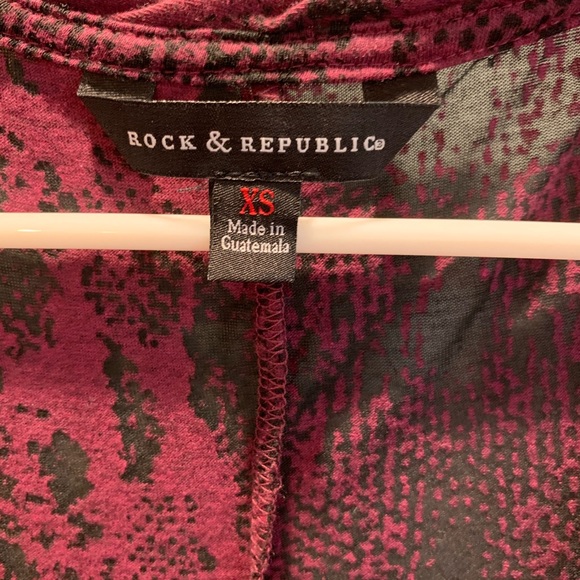 Rock & Republic Purple & Black Shimmer Tank Top - Picture 5 of 5